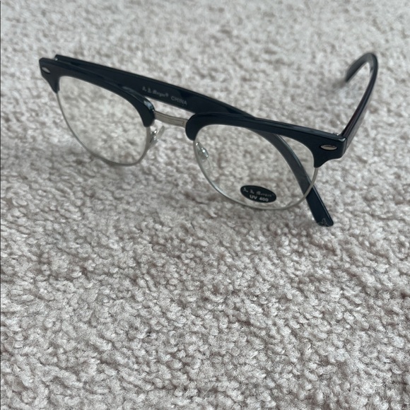 A.J. Morgan Classic Black Frame Glasses - Picture 1 of 6
